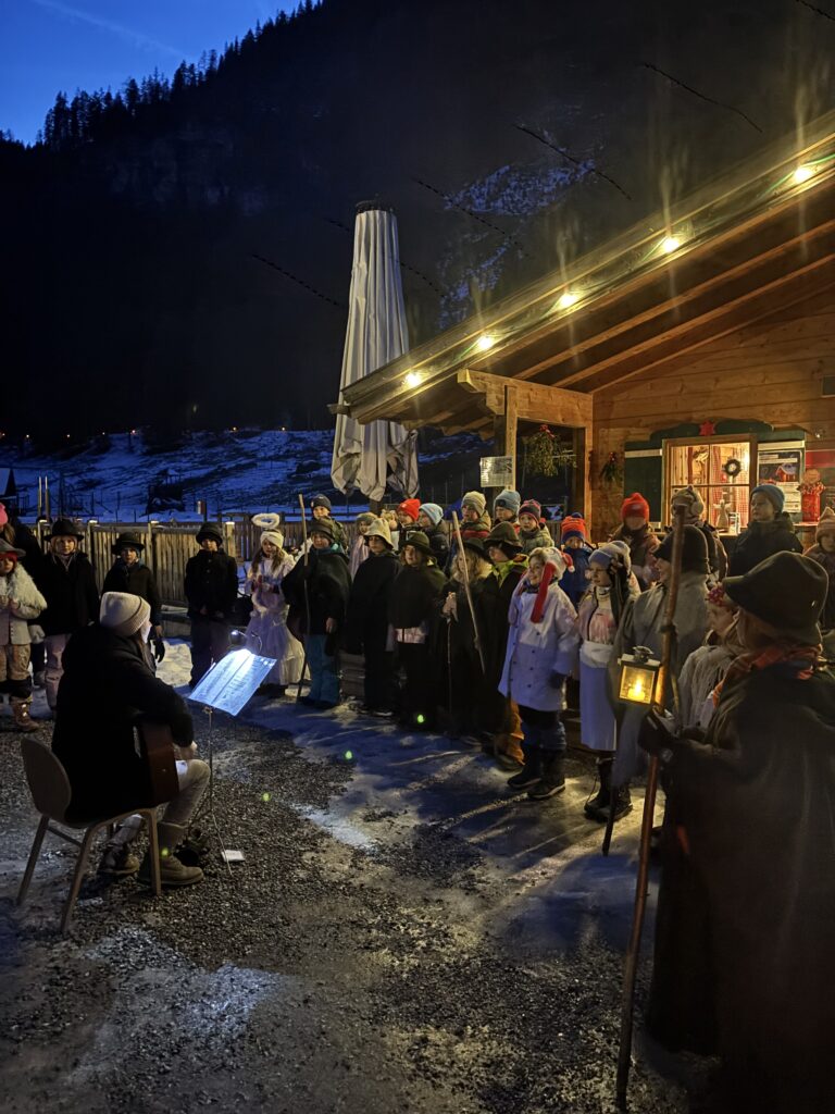 Auftritt bei der Adventwanderung im Wildpark